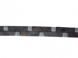 Marbre Frise Salome - Blanc 25x5 cm