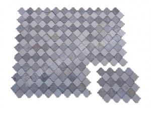 Marbre Silver Shadow - Myra Beige Arabesque & Motif Mosaïque 31x26 cm Modèle : Lantern...