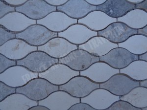 Marbre Silver Shadow - Myra Beige Arabesque & Motif Mosaïque 30,5x26 cm Modèle : Citro...