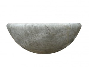 Marbre Silver Shadow Vasque Modèle Bol Arrondi