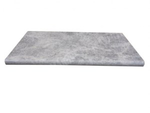Marbre Sirius Gris Couvertine 1 bord Arrondi 30x60 cm