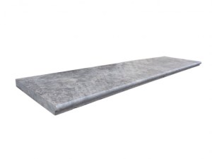 Marbre Sirius Gris Couvertine 1 bord Ogee 30x60 cm