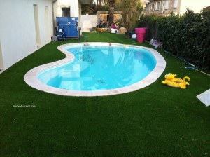 Margelle Travertin Mixte 1er Choix 61x33x3cm - Bord Rond