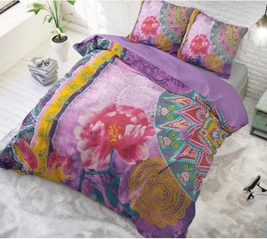 " Marouska " Set 2/3 pcs Parure de Lit 100% Coton Housse de Couette+Taie d'Oreiller 140...