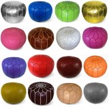 POUFS EN CUIR