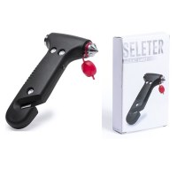 Marteau Brise Vitre "Seleter" en Acier Inoxydable - Objet publicitaire AVEC ou SANS log...