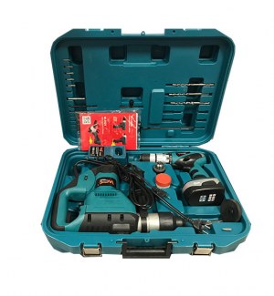 MARTEAU PERFORATEUR ET VISSEUSE AVEC BATTERIE 24V