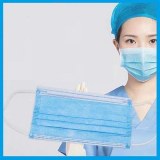 Masque chirurgical EN14683 bleu, 3 plis, CE 95%