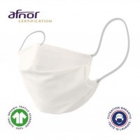 Masque en tissu lavable et reutilisable NORME AFNOR