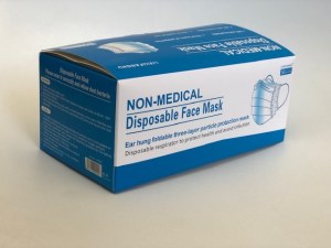 Masque bleu facial 3 plis non-médical