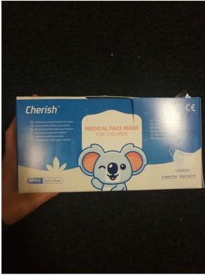 Stock masque chirurgical enfant (Cherish bleu)