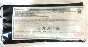 Stock Masque réutilisable Norme Afanor afnor spec s76-001