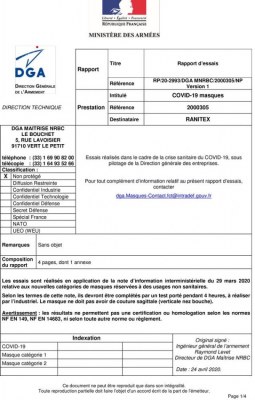 Masque tissu lavable blanc