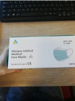 Stock masque médical adulte (Type II)