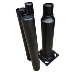 Mât / Poteau pour lampe de rue - Série STANDARD - 3 mètres - Couleur Noir