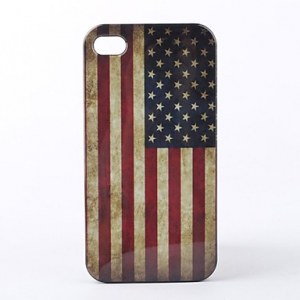 Etui Rigide Style Drapeau US Vintage pour iPhone 4/4S