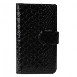 Etui Rigide Style Peau de Crocodile pour Samsung Galaxy S2 i9100 - Noir