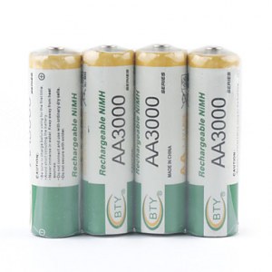 Piles Rechargeables BTY 3000mAh AA Ni-MH (4 Pièces)