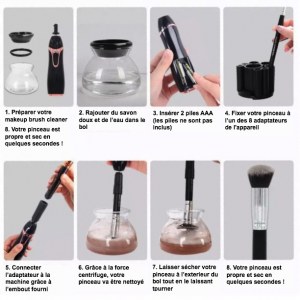 Makeup Brush Cleaner and Dryer / Appareil de nettoyage et sèchage pour pinceau