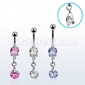 Grossiste Piercing Acier Chirurgical Banane Nombril