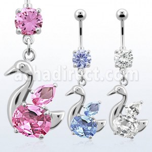 Fournisseur Piercing Acier Chirurgical Banane Nombril