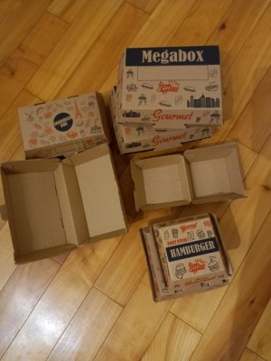 MENU HAMBURGER BOX EN CARTON KRAFT