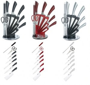 Set de couteau INOX - TITANE 8 piéces sur support