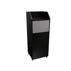 Meuble poubelle snack noir