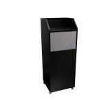 Meuble poubelle snack noir