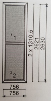 Châssis fixe pvc blanc