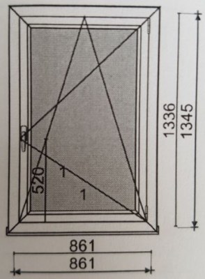 Fenêtre 1 vantail PVC