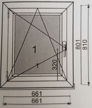 Fenêtre 1 vantail PVC