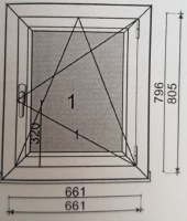Fenêtre 1 vantail PVC