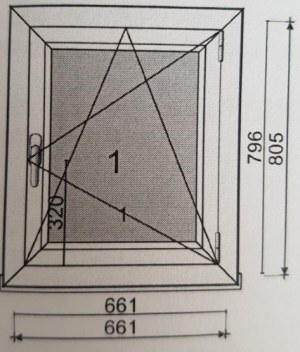 Fenêtre 1 vantail PVC