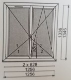 Fenêtre 2 vantaux PVC blanc