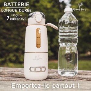 Chauffe Biberon Nomade Avec Chargeur Complet – Température Réglable 37-55°C – Rapide ...