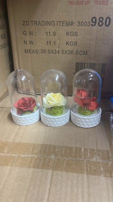 DESTOCKAGE : MINI BOCAUX DÉCO AVEC FLEURS – 624 PIÈCES