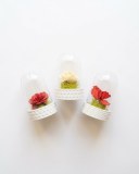 DESTOCKAGE : MINI BOCAUX DÉCO AVEC FLEURS – 624 PIÈCES