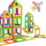 Ensemble de Construction Magnétique - Jeu de Construction Éducatif 3D pour Enfants -56...