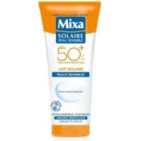 LOT Mixa Solaire Peau Sensible Lait Solaire SPF 50+ Sans Traces Blanches Enfants Et Adu...