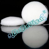 Éponge de konjac blanc avec albumine de soie-MK904CCP