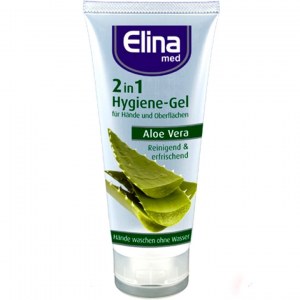 Gel de mains hydroalcoolique Elina à l'aloe vera 75ml
