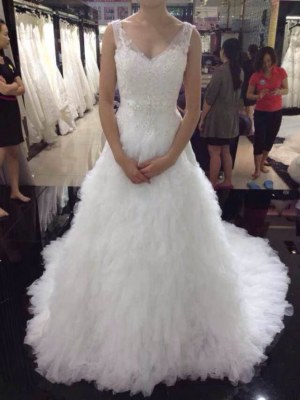 Fabricant magnifique robes de marieé en tulle et dentelle