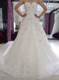Fabricant magnifique robe de marieé en satin , tulle et perles