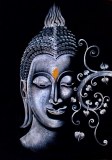 Lot de 24 toiles Bouddha artisanales – Blanc Pur – 100×70 cm – Neuves