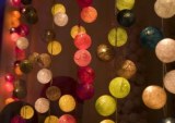 Lot de guirlandes lumineuses - Boules de coton
