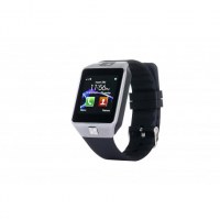 Montre connectée avec caméra Bluetooth - 380 mAh - noir et coloris argenté