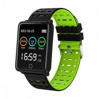 Montre connectée sport , bracelet intelligent pour Iphone et Android-Vert
