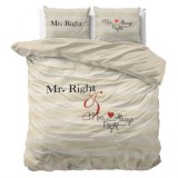 "Mr&Mrs Always" Set 2/3 pcs Parure de Lit 100% Coton Housse de Couette+Taie d'Oreiller...