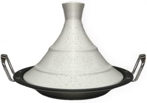 Tajine, revêtement en "marbre" couvercle céramique Mettmann Professionnel